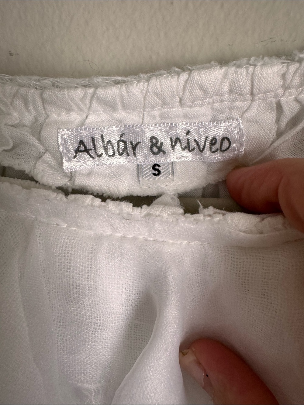 Albar & Niveo 100% Linen White Wide Leg Jumpsuit Size S Boho Coastal Resort - Picture 5 of 12